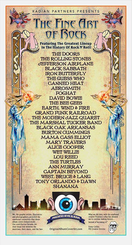 The Fine Art Of Rock - Tour Poster