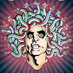 Alice Cooper - Medusa Head - Color Print