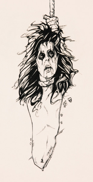 alice cooper pumpkin stencil